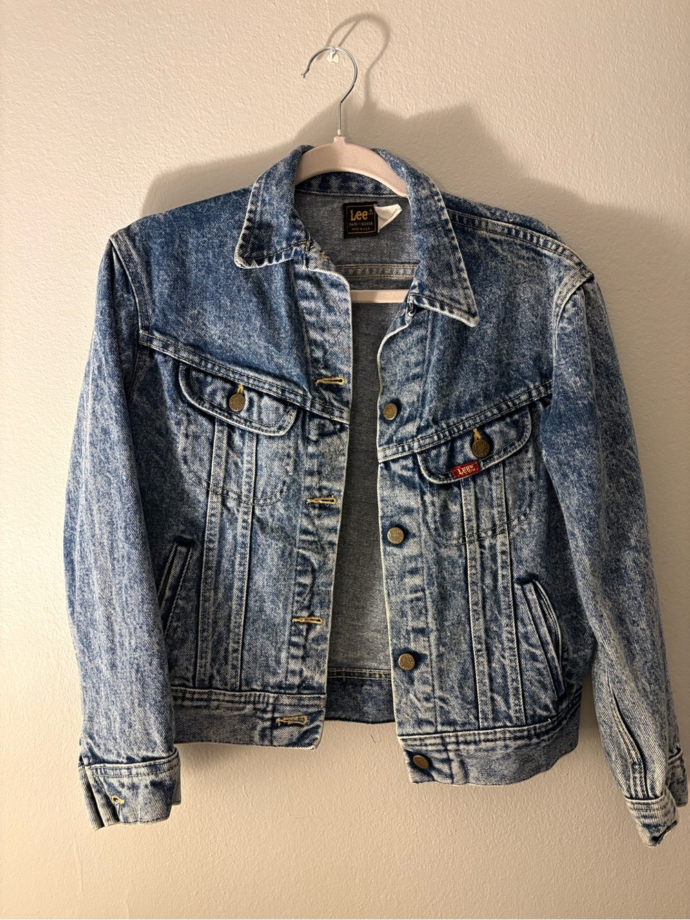 Lee Acid Wash Blue Denim Trucker Jacket